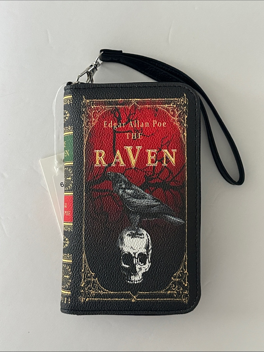 Edgar Allan Poe The Raven Leather RFID Blocking Wristlet Wallet